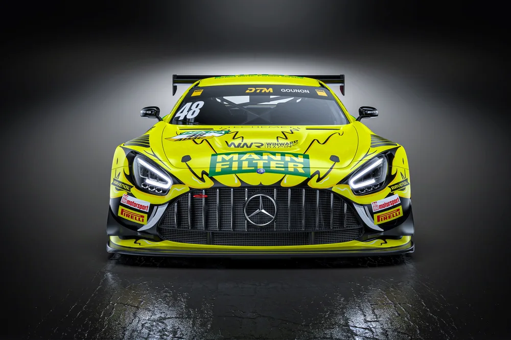 Der „Mamba“-Look von Jules Gounon sorgt für Aufsehen (Foto: Mercedes-AMG)