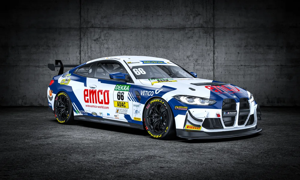 Den BMW mit der #66 fahren die beiden Debütanten Lukas Stiefelhagen und Leon Bauchmüller (Foto: Berzerkdesign/ME Motorsport)