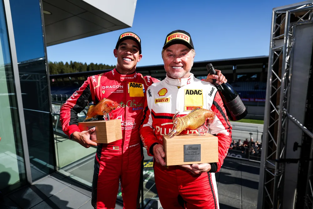 Die Sieger im Pro-AM Cup: Axcil Jefferies und Ernst Kirchmayr von Baron Motorsport