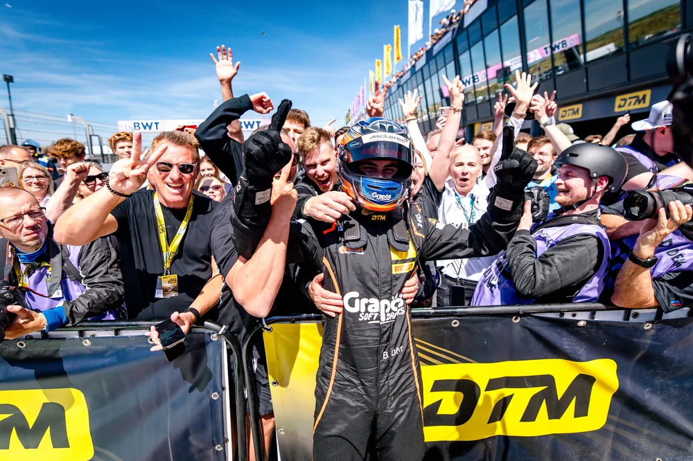 Erstmals unter den Top-Drei in der DTM: McLaren-Youngster Ben Dörr