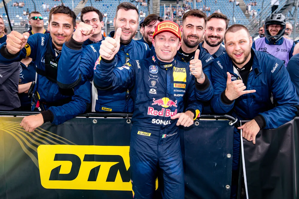 Marco Mapelli freute sich über sein erstes DTM-Podium
