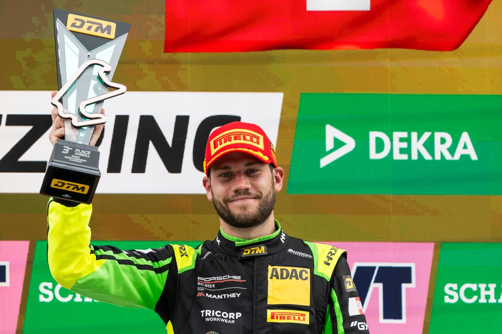 Erstmals für Manthey auf dem DTM-Podium: Ricardo Feller