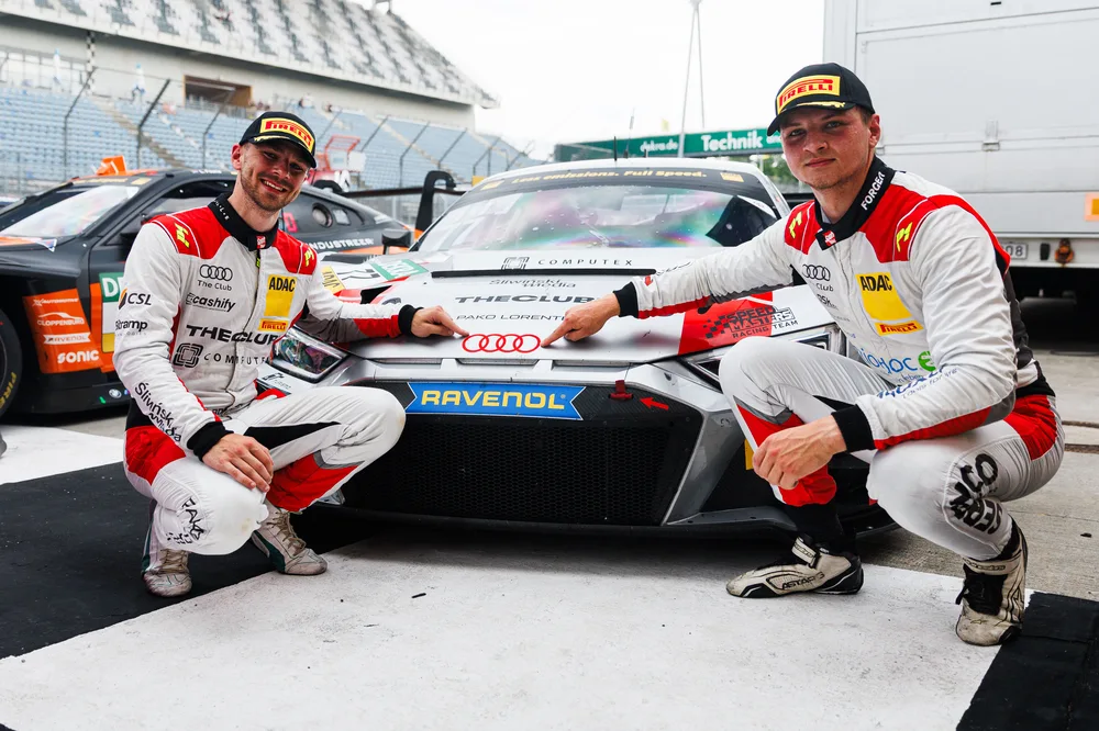 Robin Rogalski und Simon Connor Primm wurden im Audi R8 LMS GT3 Evo 2 Zweite am Dekra Lausitzring