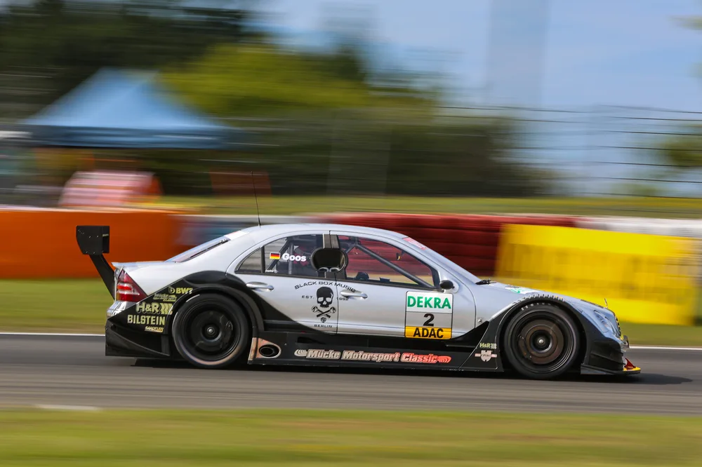 Mit Baujahr 2006 das jüngste Fahrzeug im Teilnehmerfeld: die Mercedes-Benz C-Klasse DTM.