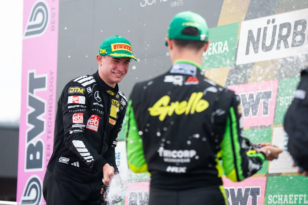 Tom Kalender freute sich über sein erstes Podium in der DTM