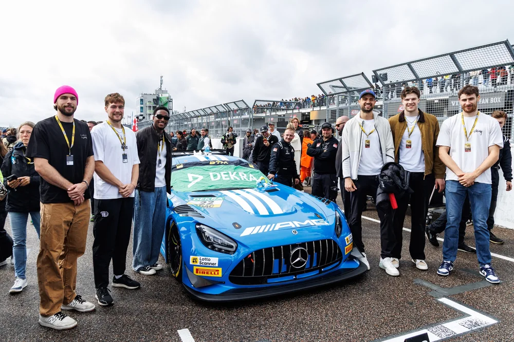 Basketball-Cracks bei der DTM: Ben Burnham, Elias Rödl, Phlandrous Fleming, Mateo Seric, Alexander Richardson und Jannis von Seckendorff von den Niners Chemnitz (l-r)