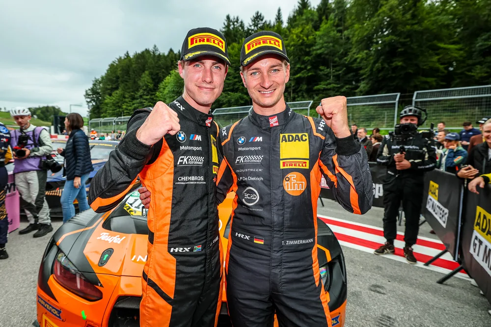 Die Tabellenführer von FK Performance Motorsport: Leyton Fourie und Tim Zimmermann