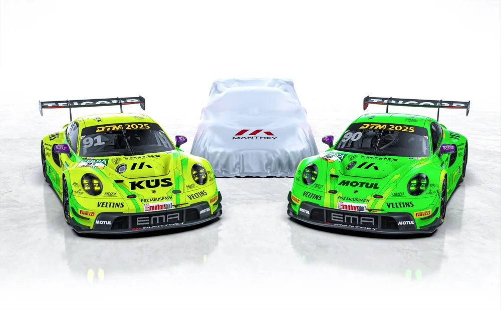 Manthey startet mit drei Porsche 911 in der DTM 2025