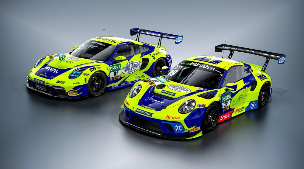 Joos by RACEmotion startet mit zwei Twin Busch Porsche beim ADAC GT Masters in Spielberg