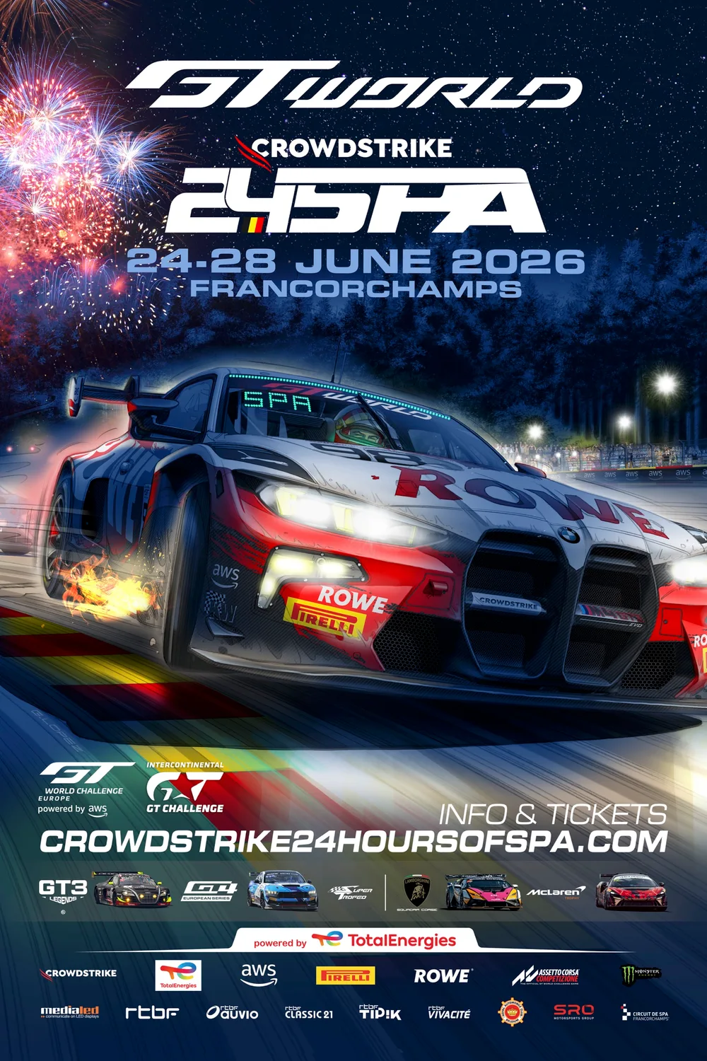 Eine neue Saga beginnt, wenn die CrowdStrike 24 Stunden von Spa das erste Poster 2026 vorstellt