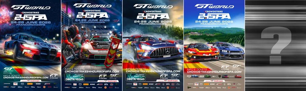 Der Kampf tobt auf dem neuesten Poster der Collector's Edition, nur drei Wochen vor dem 24-Stunden-Rennen von Spa 2026, präsentiert von CrowdStrike. – Galerie 2 – Foto 1