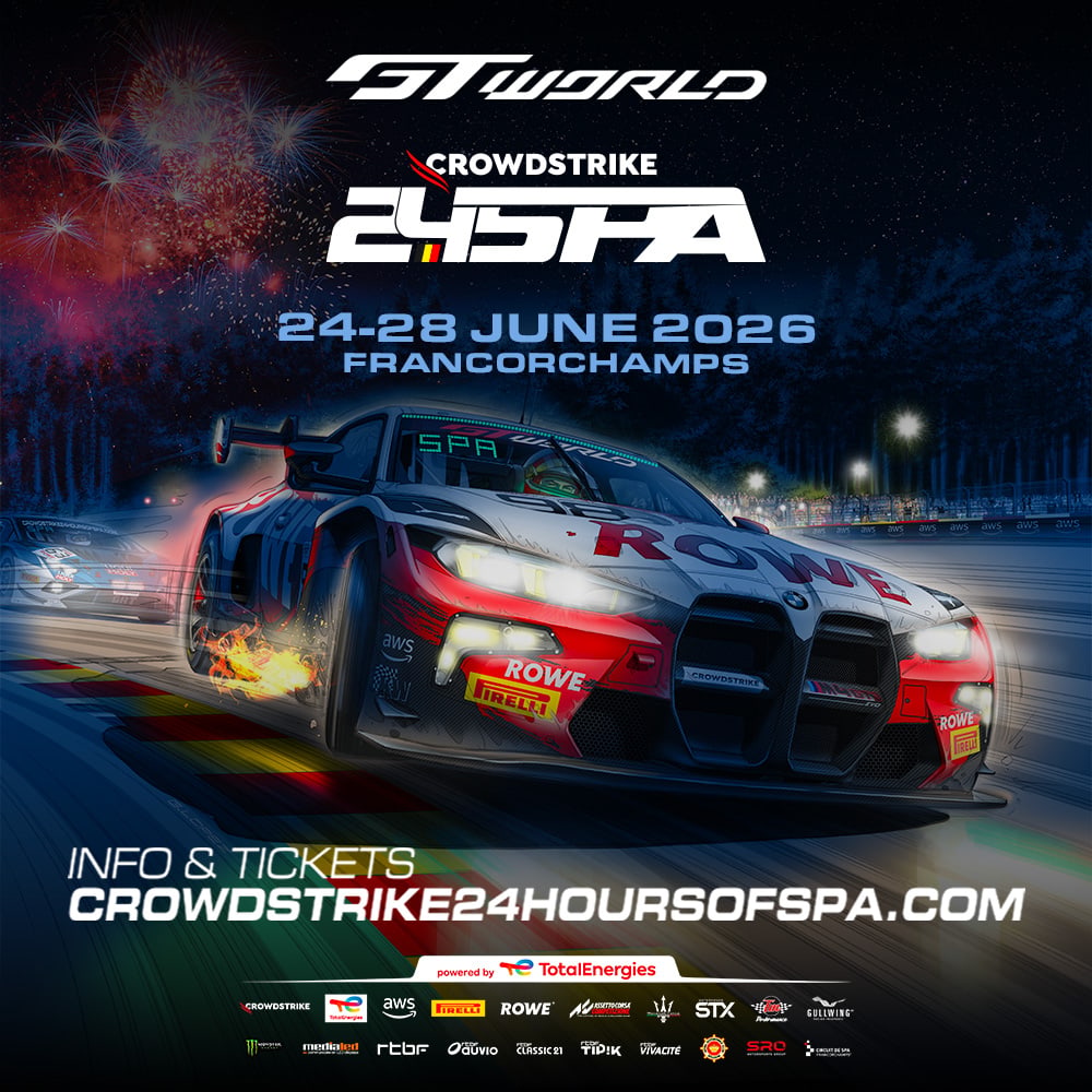 Die Bühne ist bereit für das spektakuläre 24-Stunden-Rennen von Spa 2026 der CrowdStrike